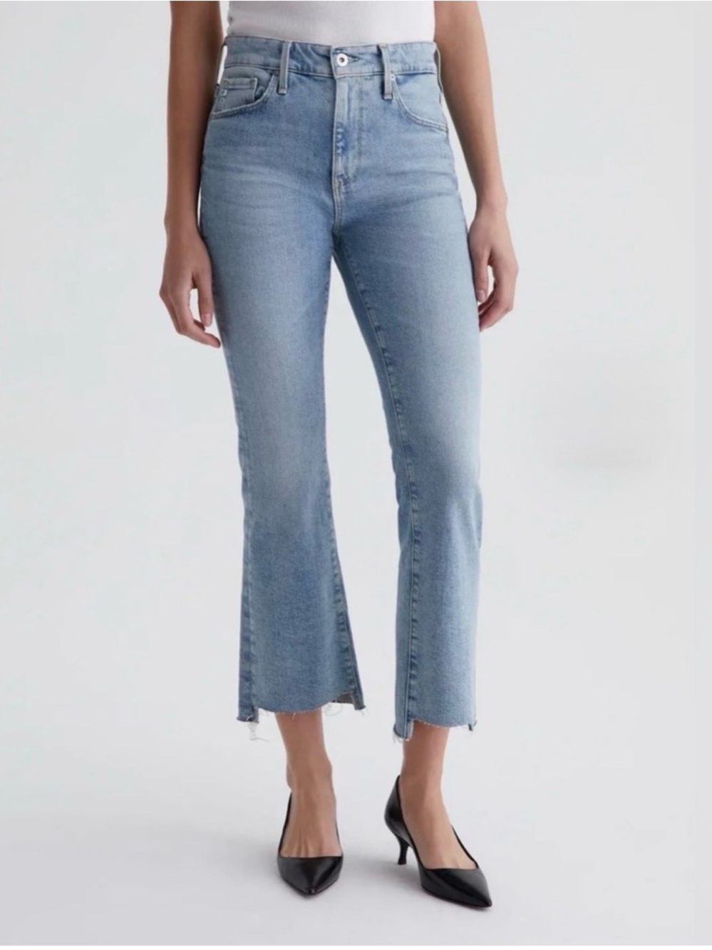 AG Adriano Goldschmied Farrah Bootcut Crop Jeans Size 25
